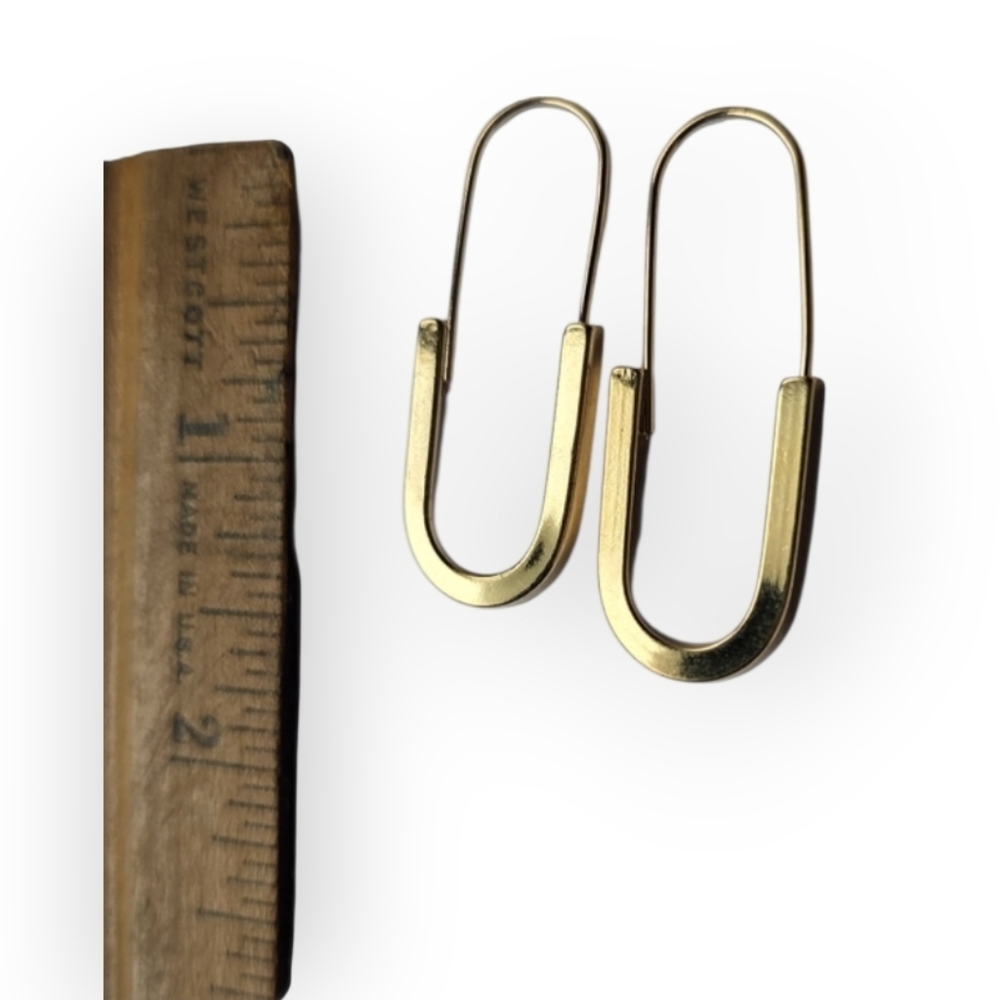 3/$30 NEW Pair 16k Gold Plated Hoop Earrings